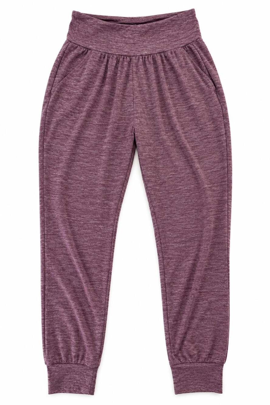 Z By Zella High Waisted Ruched Heathered Yoga Joggers with Pockets